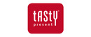Tasty Present merklogo voor beoordelingen van eten- en drinkproducten