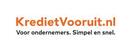 KredietVooruit merklogo voor beoordelingen van financiële producten en diensten