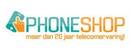 Phoneshop merklogo voor beoordelingen van mobiele telefoons en telecomproducten of -diensten