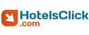 HotelsClick.com merklogo voor beoordelingen van reis- en vakantie-ervaringen