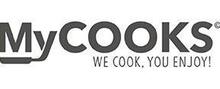 MyCooks merklogo voor beoordelingen van eten- en drinkproducten