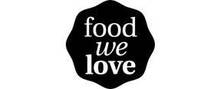 Foodwelove merklogo voor beoordelingen van eten- en drinkproducten