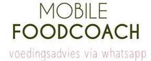 Mobile food coach merklogo voor beoordelingen van eten- en drinkproducten