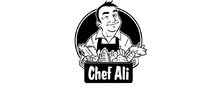 Chef Ali merklogo voor beoordelingen van eten- en drinkproducten