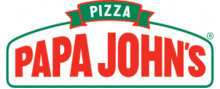 Papa John's merklogo voor beoordelingen van eten- en drinkproducten