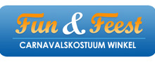 Carnavalskostuum Winkel merklogo voor beoordelingen van Fijne Feestdagen!