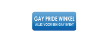 Gay pride winkel merklogo voor beoordelingen van Fijne Feestdagen!