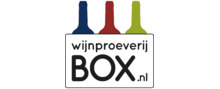 Wijnproeverijbox merklogo voor beoordelingen van eten- en drinkproducten