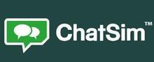 ChatSim merklogo voor beoordelingen van mobiele telefoons en telecomproducten of -diensten