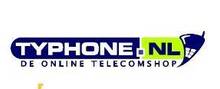 Typhone merklogo voor beoordelingen van mobiele telefoons en telecomproducten of -diensten