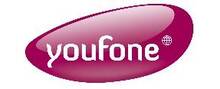 Youfone merklogo voor beoordelingen van mobiele telefoons en telecomproducten of -diensten