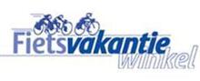 Fietsvakantiewinkel merklogo voor beoordelingen van reis- en vakantie-ervaringen