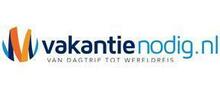 Vakantienodig.nl merklogo voor beoordelingen van reis- en vakantie-ervaringen