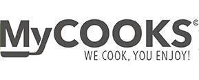 MyCooks merklogo voor beoordelingen van eten- en drinkproducten