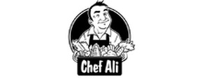 Chef Ali merklogo voor beoordelingen van eten- en drinkproducten