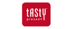 Tasty Present merklogo voor beoordelingen van eten- en drinkproducten