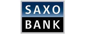 Saxo bank merklogo voor beoordelingen van financiële producten en diensten